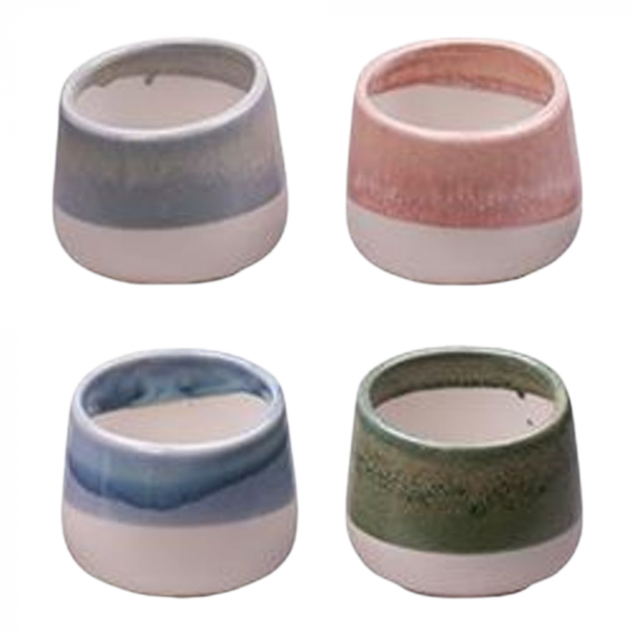 Ghiveci decorativ ceramic Pastel bicolor Red Sand [2]