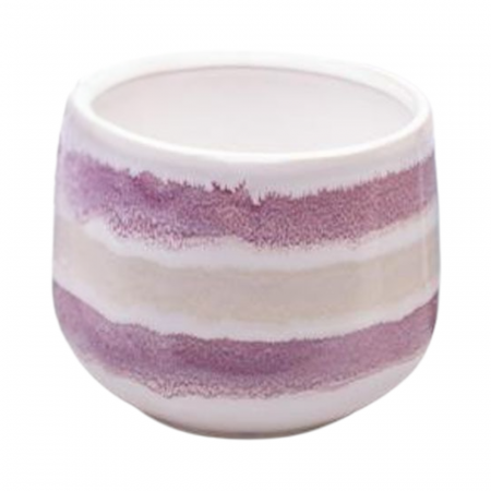 Ghivece - Ghiveci decorativ ceramic Glaze Coral/Beige D10.5