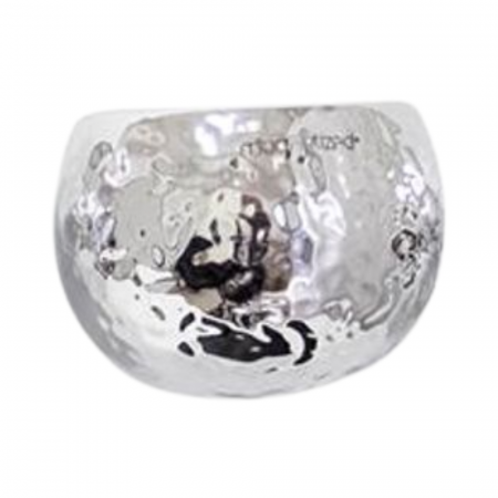 Ghivece - Ghiveci decorativ argintiu cu model neregulat