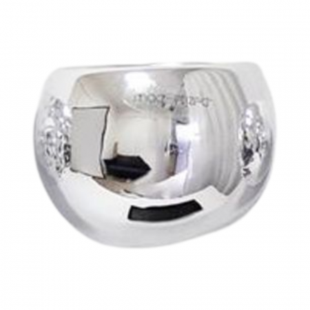 Ghivece - Ghiveci decorativ argintiu D6