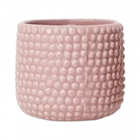 Accesorii - Ghiveci decorativ ceramic fagure roz pal D6