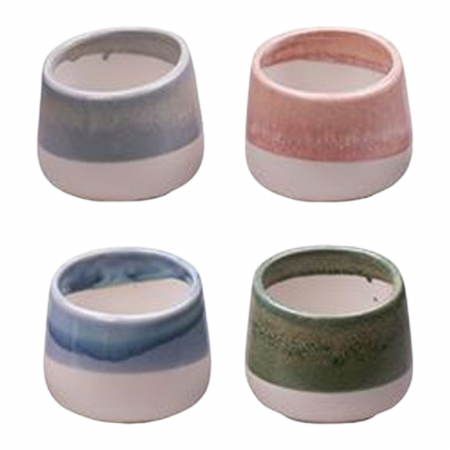 Ghiveci decorativ ceramic Pastel bicolor Red Sand [1]