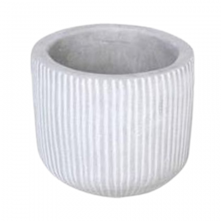 Ghivece - Ghiveci decorativ ciment linii verticale D6