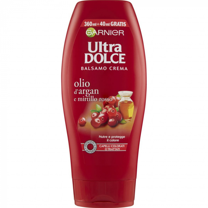 Garnier Ultra Dolce Argan e Mirtillo Rosso 200ml balsam par [1]
