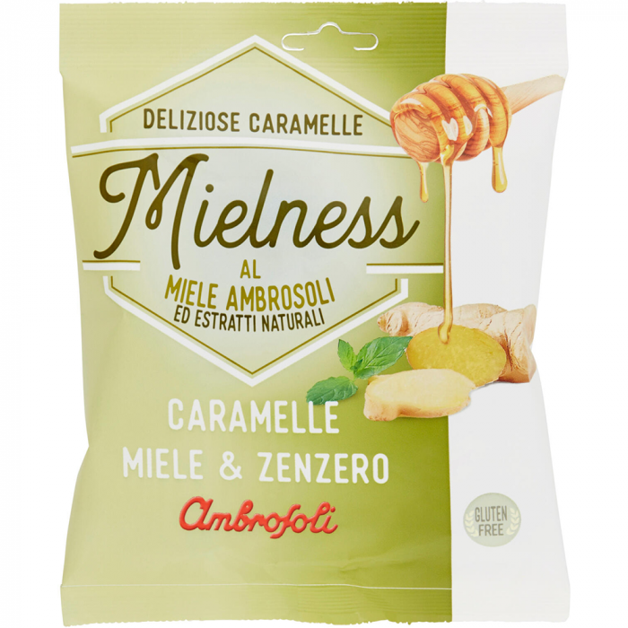 Ambrosoli Mielness Caramelle Miele & Zenzero 90g [1]