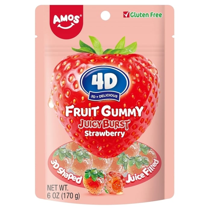 Amos 4D Gummy Juicy Burst Strawberry Burst USA 65g [1]