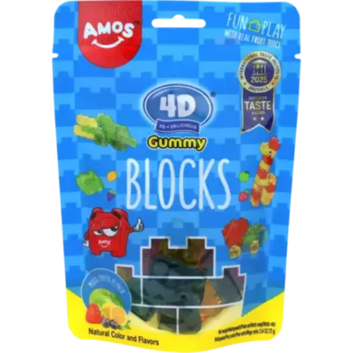 Amos 4D Blocks Gummy USA 72g [1]