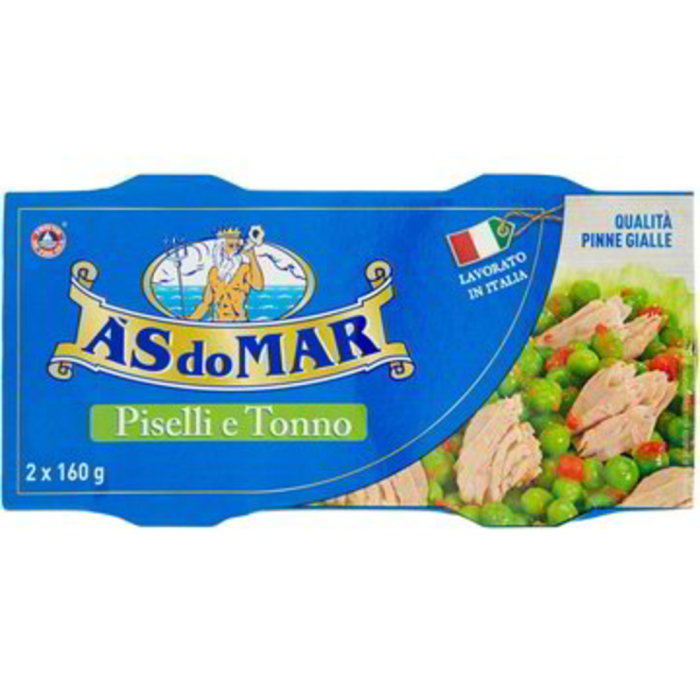Asdomar Tonno Piselli 2x160g [1]