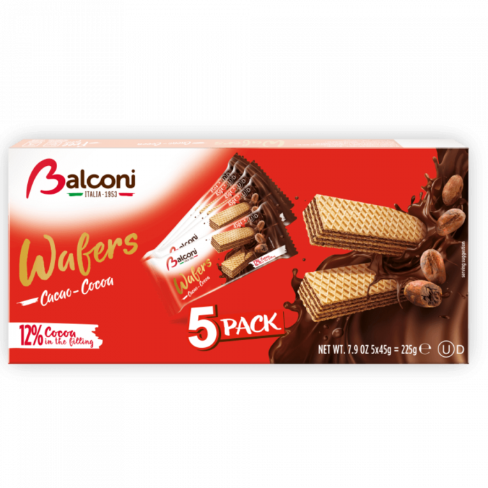 Balconi Wafer Cacao 5x45g [1]