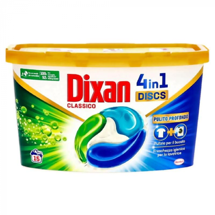 Dixan Caps Discs 4-in-1 Classic 15 spalari [1]