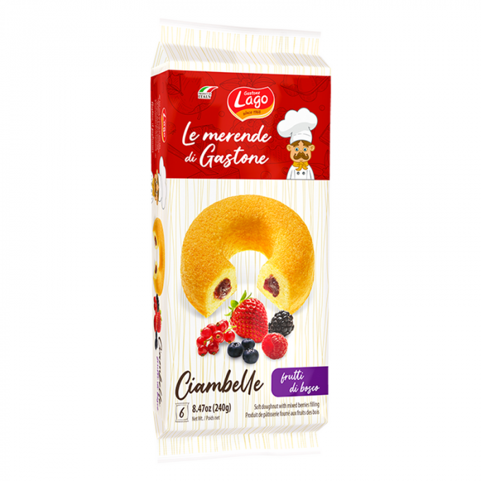 Elledi Lago Ciambelle Frutti di Bosco 6x40g [1]