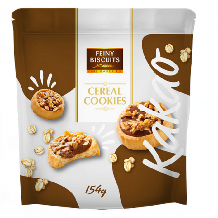 Feiny Biscuits Cereal Cookies Cacao 154g [1]