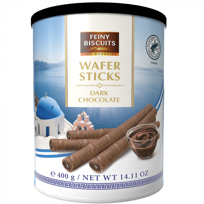 Feiny Biscuits Wafer Sticks Dark Chocolate 400g rulouri napolitane [1]