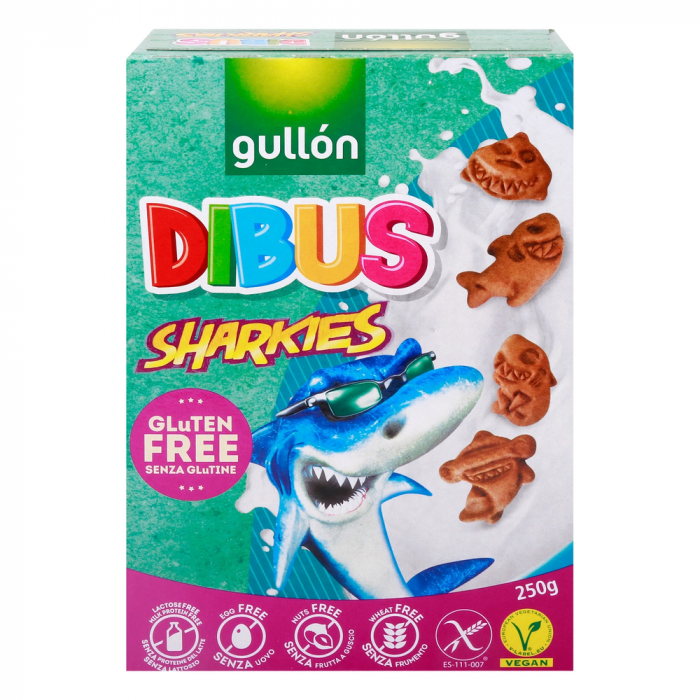 Gullon Biscottini Sharkies Gluten Free 250g [1]