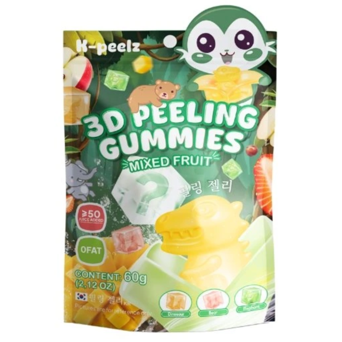 K-Peelz Mixed Fruit 3D Peeling Gummies CHN 60g [1]