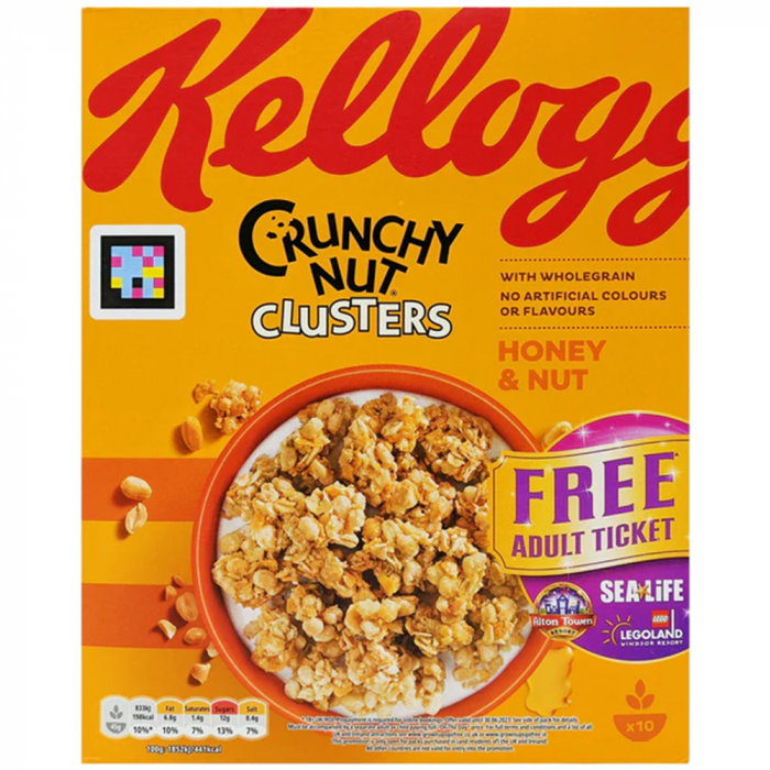 Kellogg's Crunchy Nut Clusters Honey & Nut UK 450g