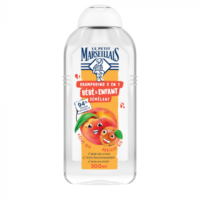 Le Petit Marseillais Shampoo 2in1 Bebe Peach & Apricot FR 300ml [1]