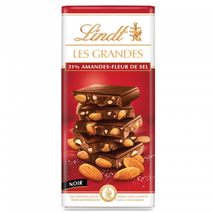 Lindt Les Grandes Noir Amandes-Fleur de Sel FR 150g [1]