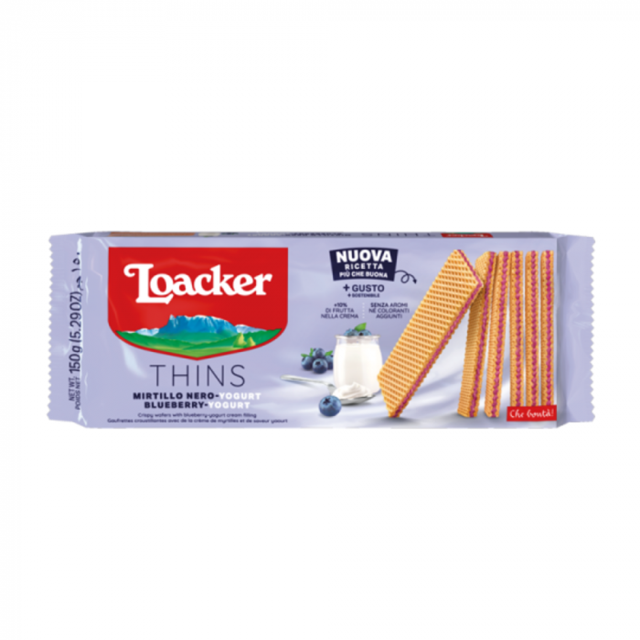 Loacker Thins Mirtillo Nero Yogurt 150g [1]