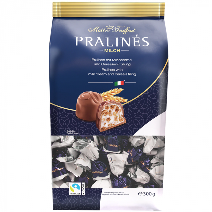 Maitre Truffout Praline cu Crema de Lapte si Cereale 300g [1]