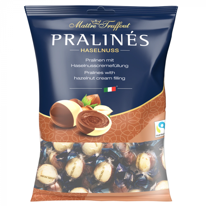 Maitre Truffout Praline Duo cu Crema Alune 125g [1]