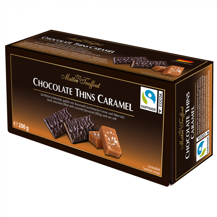 Maitre Truffout Thins Caramel 200g [1]