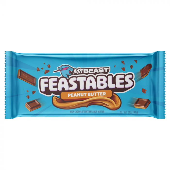Mr. Beast Feastables Peanut Butter Chocolate USA 60g [1]
