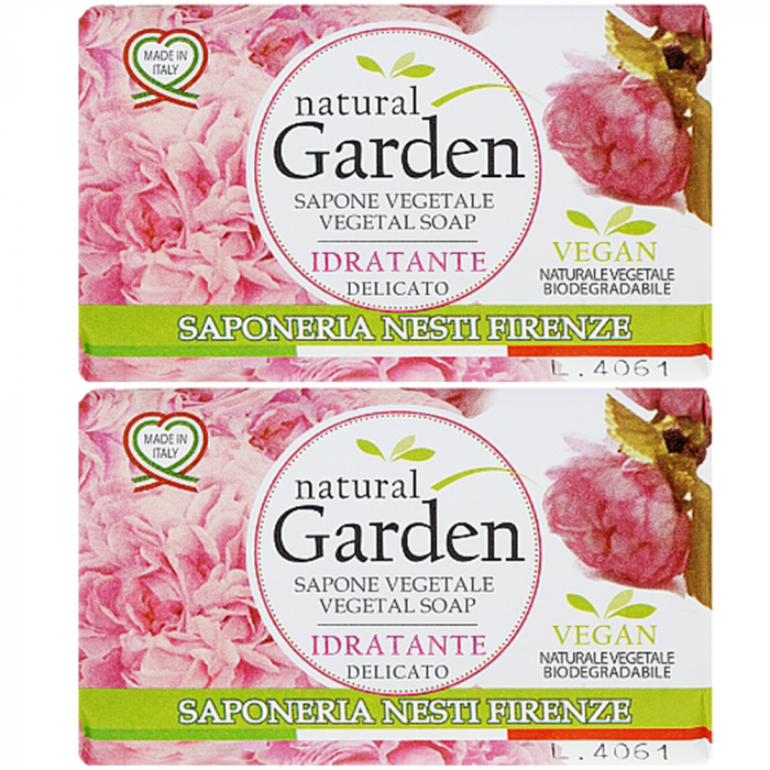 Nesti Saponetta Vegetale Rosa Idratante 2 buc. [1]