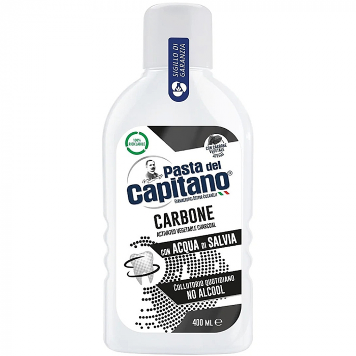 Pasta del Capitano Collutorio Carbone 400ml [1]