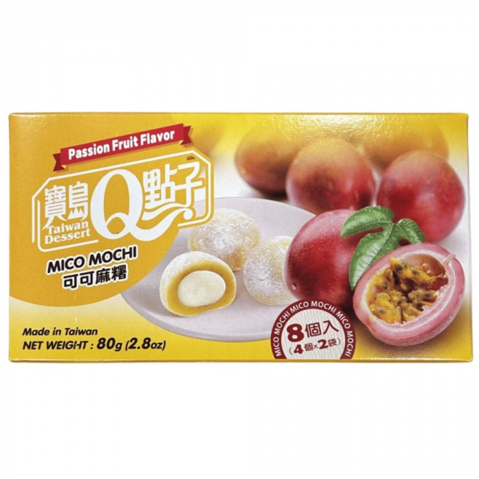 Q Brand Mochi Cacao Passion Fruit TWN 80g [1]