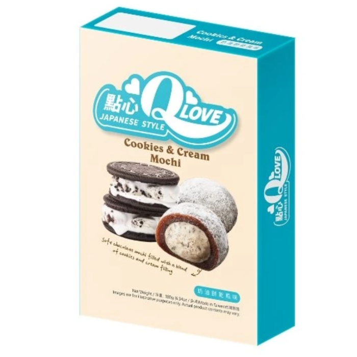 QLove Cookies & Cream Deluxe Mochi TWN 180g [1]