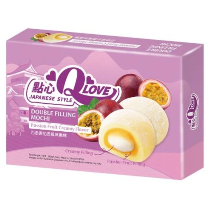 QLove Creamy Passion Fruit Double Filling Mochi TWN 180g [1]