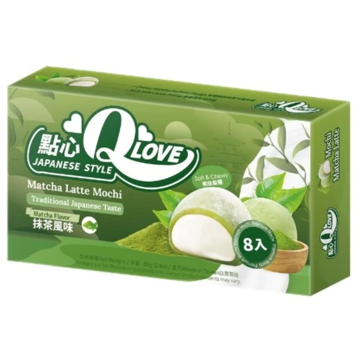 QLove Matcha Latte Mini Mochi TWN 80g [1]