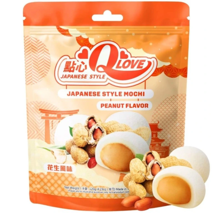 QLove Peanut Traditional Mochi TWN 120g [1]