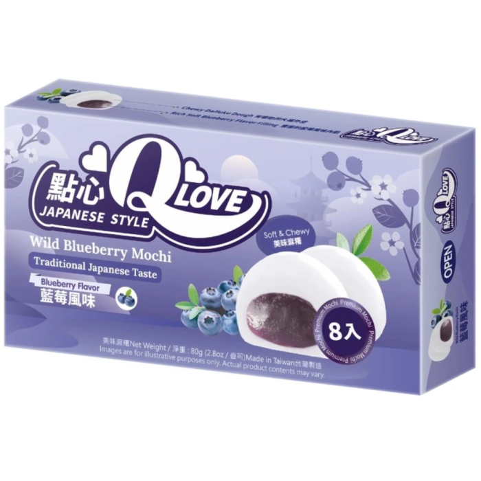 QLove Wild Blueberry Mini Mochi TWN 80g [1]