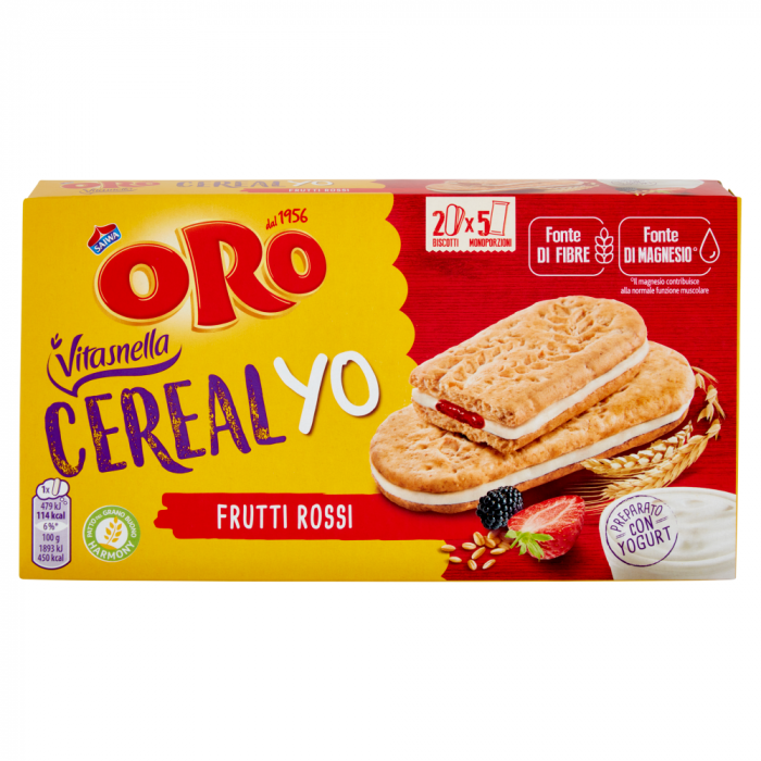 Saiwa Oro Vitasnella Cereal YO Frutti Rossi 253g [1]
