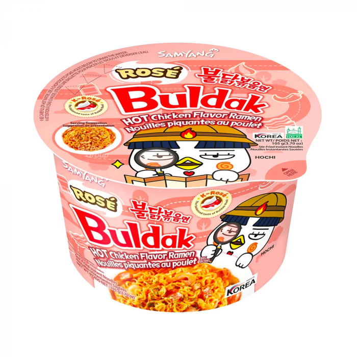 Samyang Buldak Ramen Rose Hot Chicken Bowl KOR 105g [1]