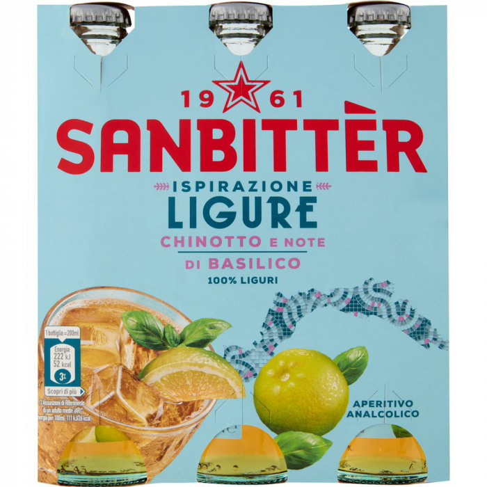 San Pellegrino Sanbitter Ligure Chinotto e Basilico 3x200ml [1]