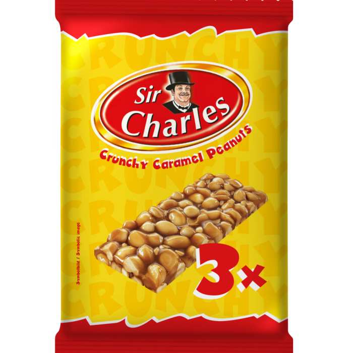 Sir Charles Crunchy Caramel Peanuts Bar 3x38g [1]