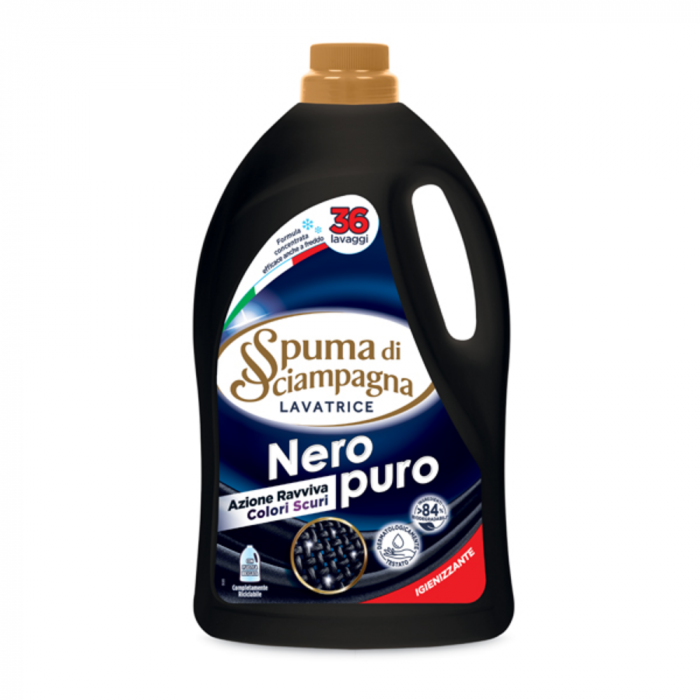 Spuma di Sciampagna Lavatrice Nero Puro 36 spalari [1]