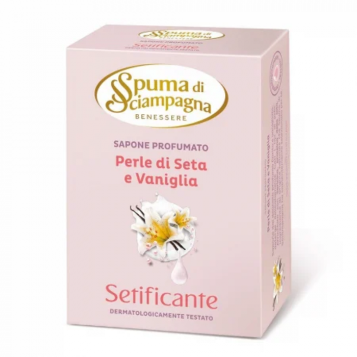 Spuma di Sciampagna Sapone Rosa Vaniglia 90g [1]