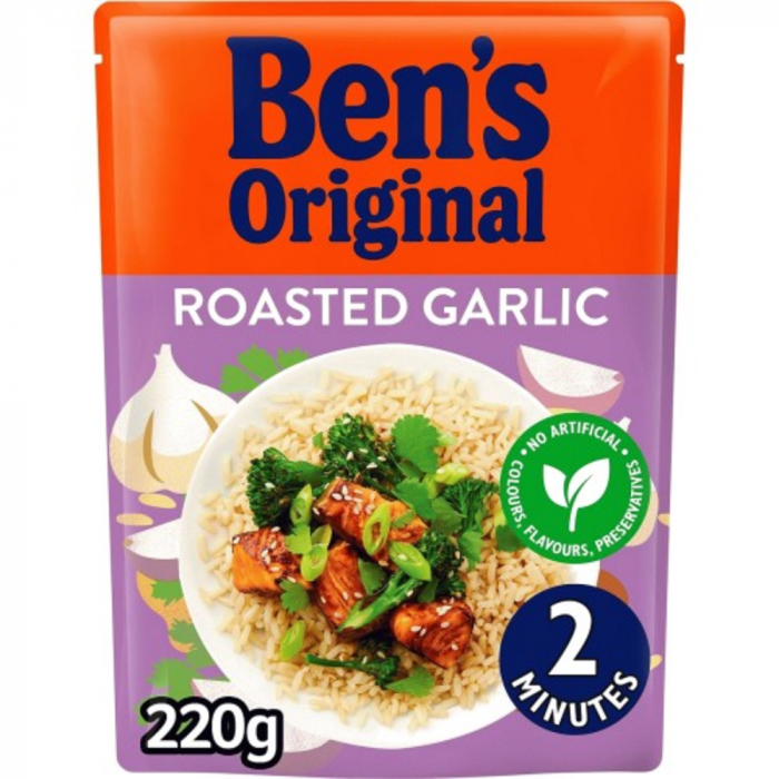 Uncle Ben's Original Roasted Garlic Rice UK 220g