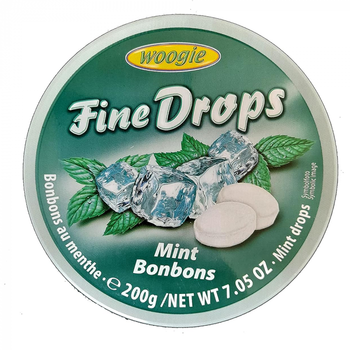 Woogie Fine Drops Mint 200g [1]