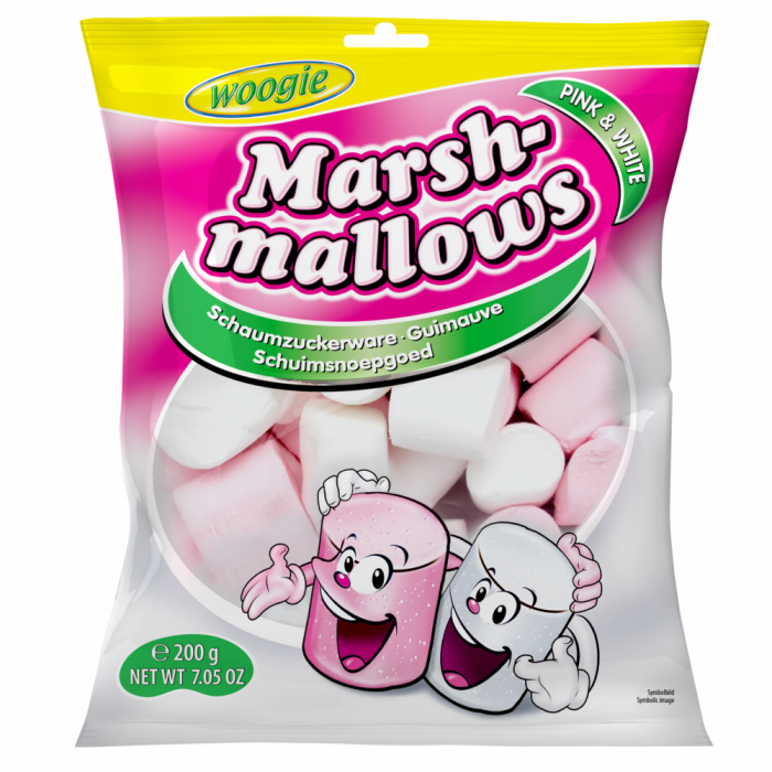 Woogie Marshmallows Pink & White 200g [1]