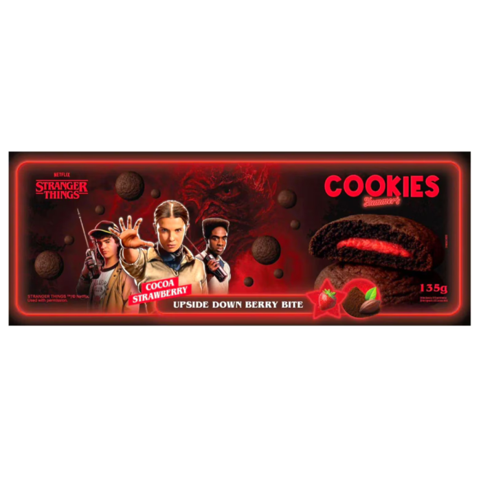 Yummers Stranger Things Chocolate Strawberry Cookies DE 135g [1]