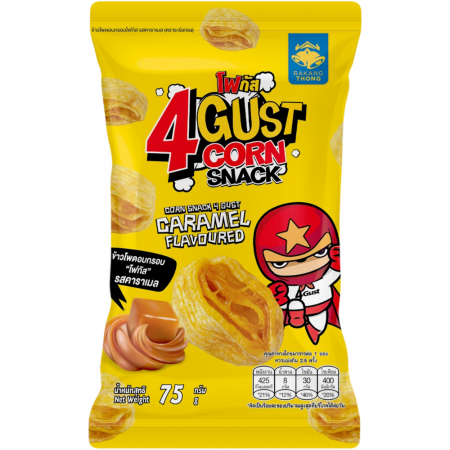 Snackuri & Chipsuri - 4Gust Caramel Corn Snack THA 75g (Exp. 20.08.25)