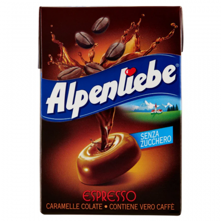 Gumă de Mestecat & Drajeuri - Alpenliebe Espresso 49g fara zahar