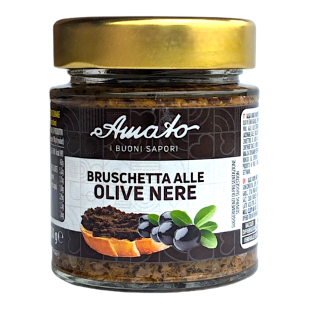 Produse Alimentare - Amato Bruschetta alle Olive Nere 156g