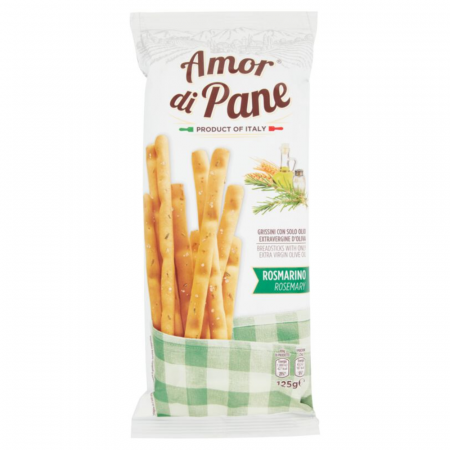 Snackuri & Chipsuri - Amor di Pane Grissini Rosmarino 125g