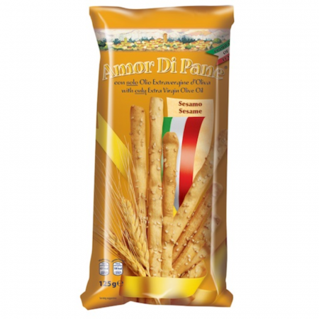 Snackuri & Chipsuri - Amor di Pane Grissini Sesamo 125g